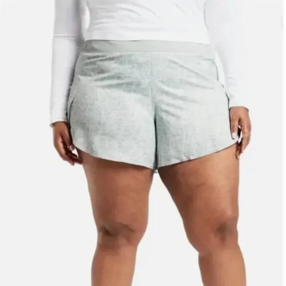 Athleta‎ Printed Run With It 3.5in Short Verve Horizon Gray Size 3X